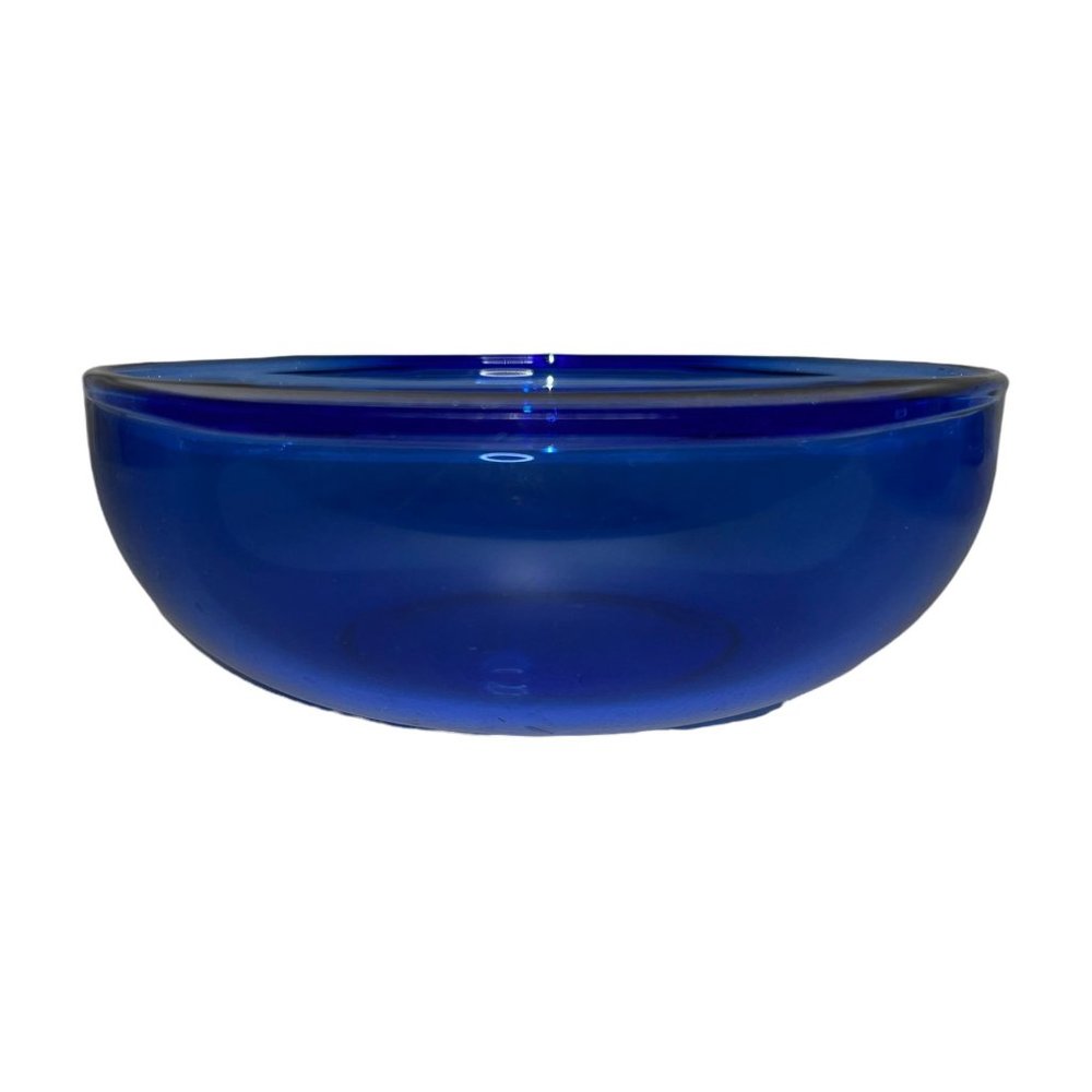 Vintage Pyrex Cobalt Blue 024 Round Casserole Baking Bowl Dish 2 Qt 2 Liter - Picture 5 of 11